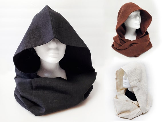 Linen Scarf Hood, Scoodie, Tacti-Hood -- Hooded Infinity Scarf for Cosplay, Airsoft, MilSim, LARP, DnD, Renaissance Faire, and more! Linen Scarf Hood, Scoodie, Tacti-Hood -- Hooded Infinity Scarf for Cosplay, Airsoft, MilSim, LARP, DnD, Renaissance Faire, and more!