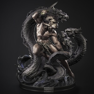 Hercules Statue – Hand Painted 14K Resin Figure – Greek Mythology Hero Collectible