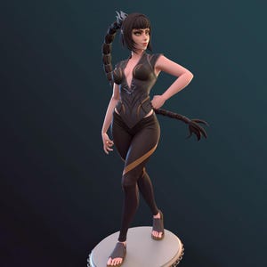 Sexy Shadowheart Statue – Hand Painted 14K Resin Figure – Baldur’s Gate 3 Dark Fantasy Fan Art