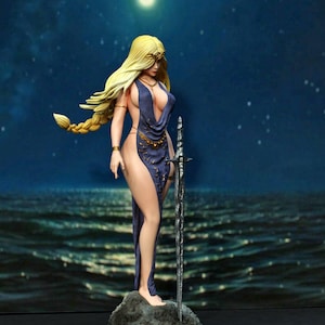 Sexy Marika-standbeeld NSFW/SFW – Handgeschilderd 14K harsfiguur – Elden Ring Fan Art Collectible