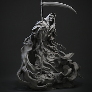 Estatua de la Parca – Figura de resina de 14 quilates pintada a mano – Colección de fantasía oscura