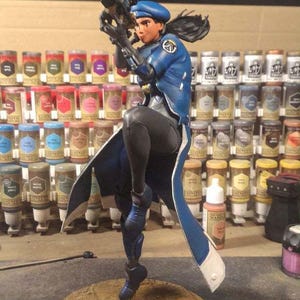 Ana Amari Statue – Hand Painted 14K Resin Figure – Overwatch Sniper Collectible