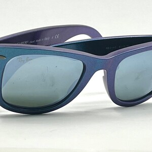 Ray-Ban Rb2140 Wayfarer Cosmo Collection Mercury Blue Iridescent 50-22 image 8