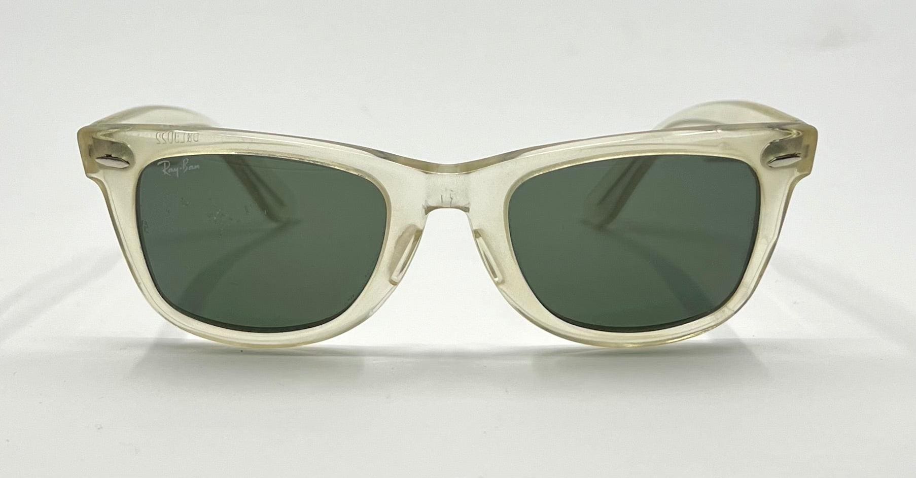 B&L Ray-ban Vintage Wayfarer 5022 Crystal Clear Sunglasses Usa W