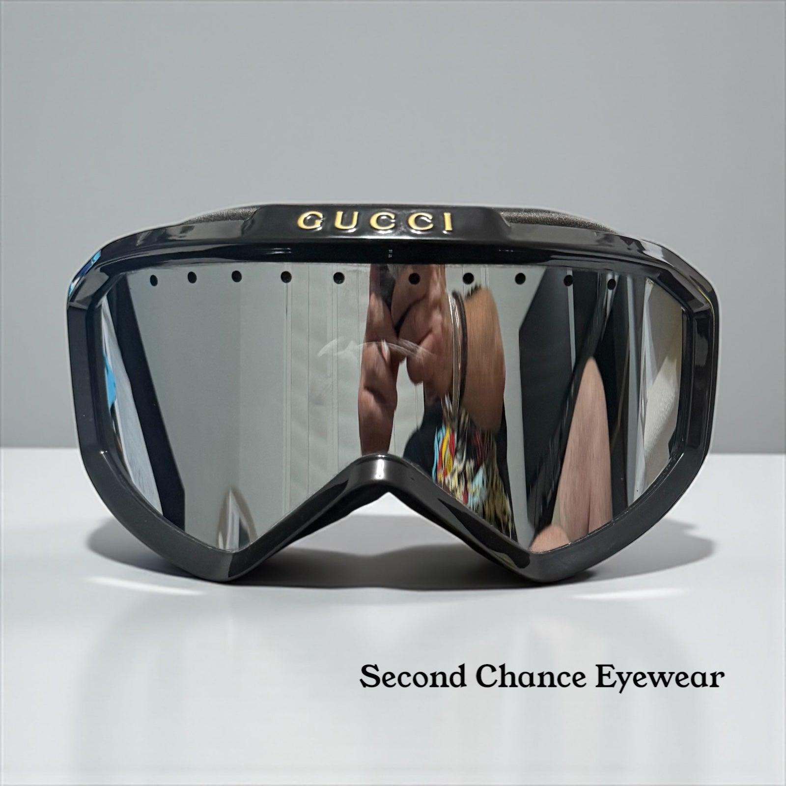 Gucci Web Stripe Ski Goggles-black Gg Logo-deadstock Full