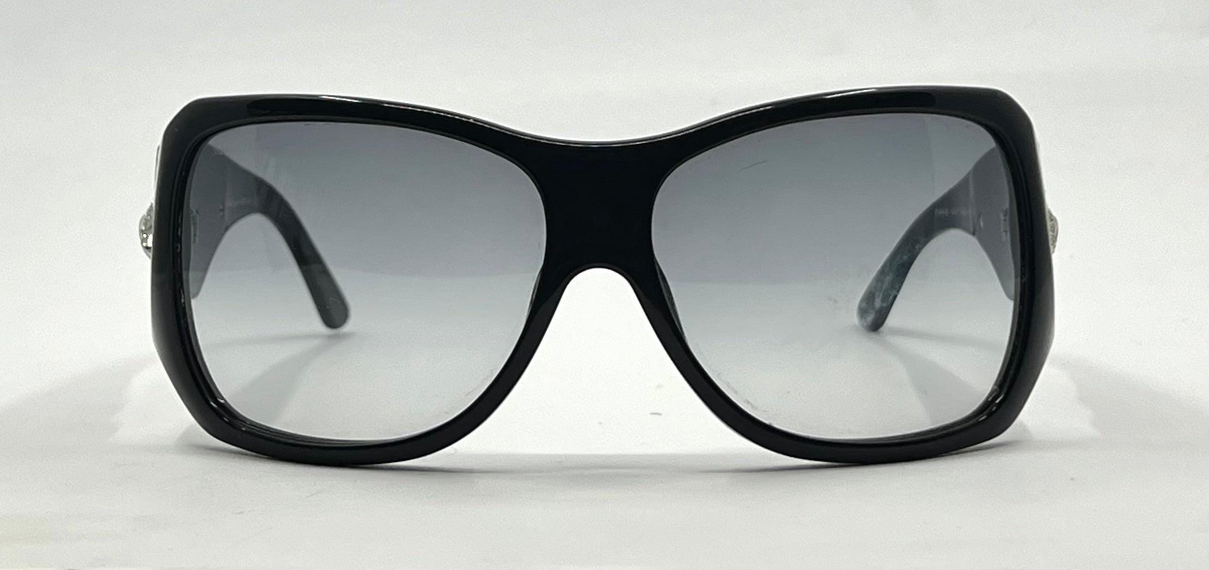 Salvatore Ferragamo Black Sunglasses with Crystal Floral Accents Salvatore-Ferragamo-SF-1068S-  main image 3
