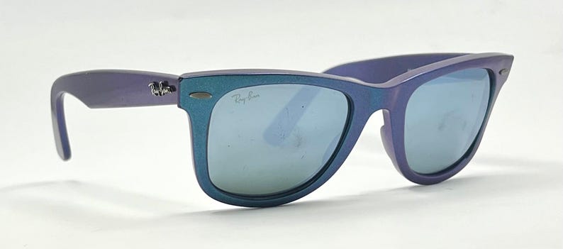 Ray-Ban Rb2140 Wayfarer Cosmo Collection Mercury Blue Iridescent 50-22 image 4