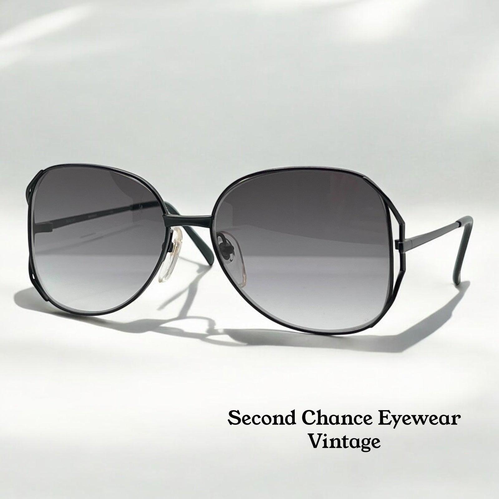 Vintage Half-Rim Metal Frame-w/BRAND NEW Berko’s Designs Custom Gradient Lenses Outray Vintage Retro Classic Half Frame Horn Rimmed Clear  main image 4