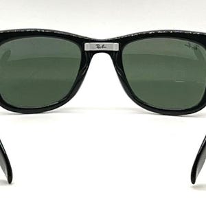 Ray-Ban Folding Wayfarer Schwarz G15 Ungetragenes Komplettset B & L Koffer RB4105 Style Italy Bild 7