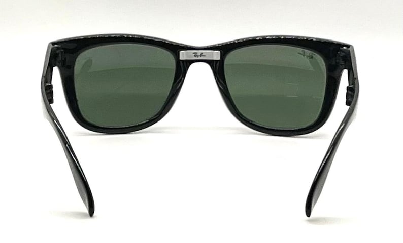 Ray-Ban Folding Wayfarer Schwarz G15 Ungetragenes Komplettset B & L Koffer RB4105 Style Italy Bild 7