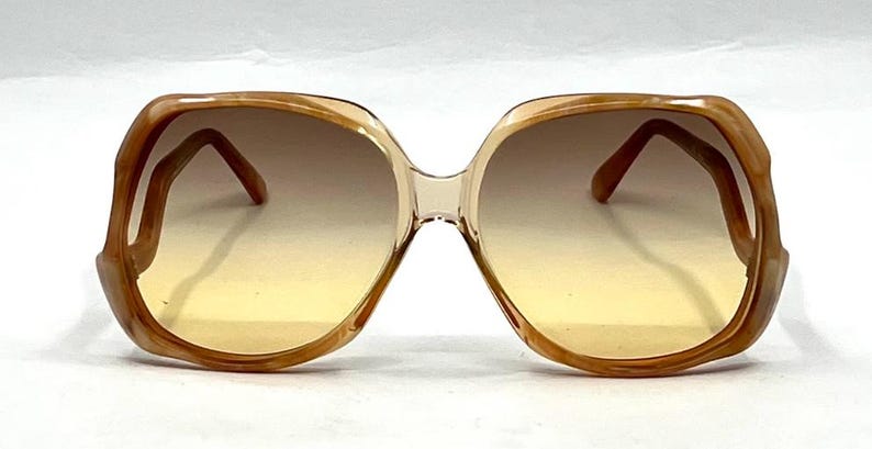 Lauren Col 644-Vintage Oversized Sunglasses-New Gradient Custom Lenses-Unworn image 2