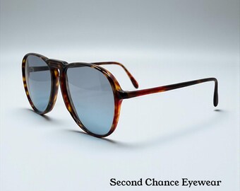 Silhouette Mod 237 Col 09 Vintage Sunglasses W|New Solid Blue Tinted Custom Lenses-Austria|60Mm