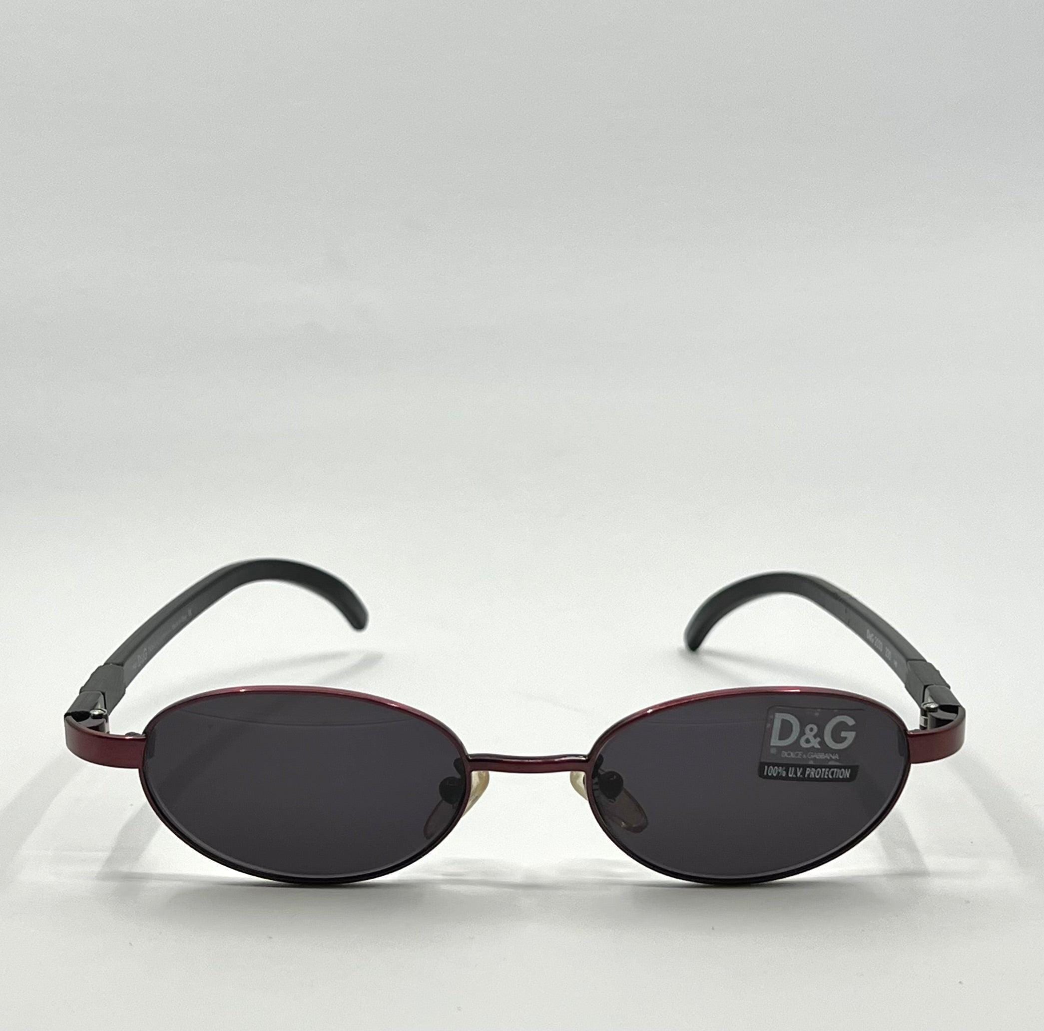 D&G 2033|330 ヴィンテージ Y2K デッドストック サングラス レッド