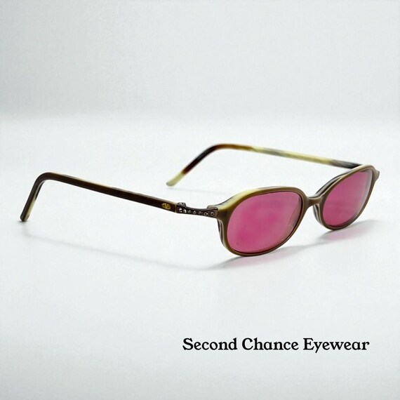 Valentino Vintage Sunglasses W|new Solid Pink Custom Tinted  display picture 2