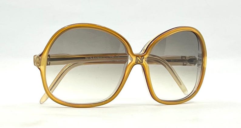 Gafas de sol vintage extragrandes Nina Ricci Paris: nuevas lentes personalizadas con degradado imagen 12