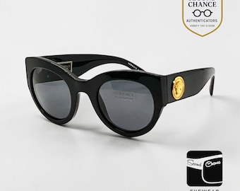 Occhiali da sole vintage Versace Ve4353 Tribute Medusa - Neri - Deadstock