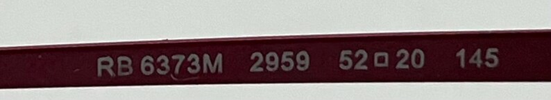 Ray-Ban Rb6373M 2959 Sunglasses-New Gradient Custom Lenses-52Mm-Unworn image 10