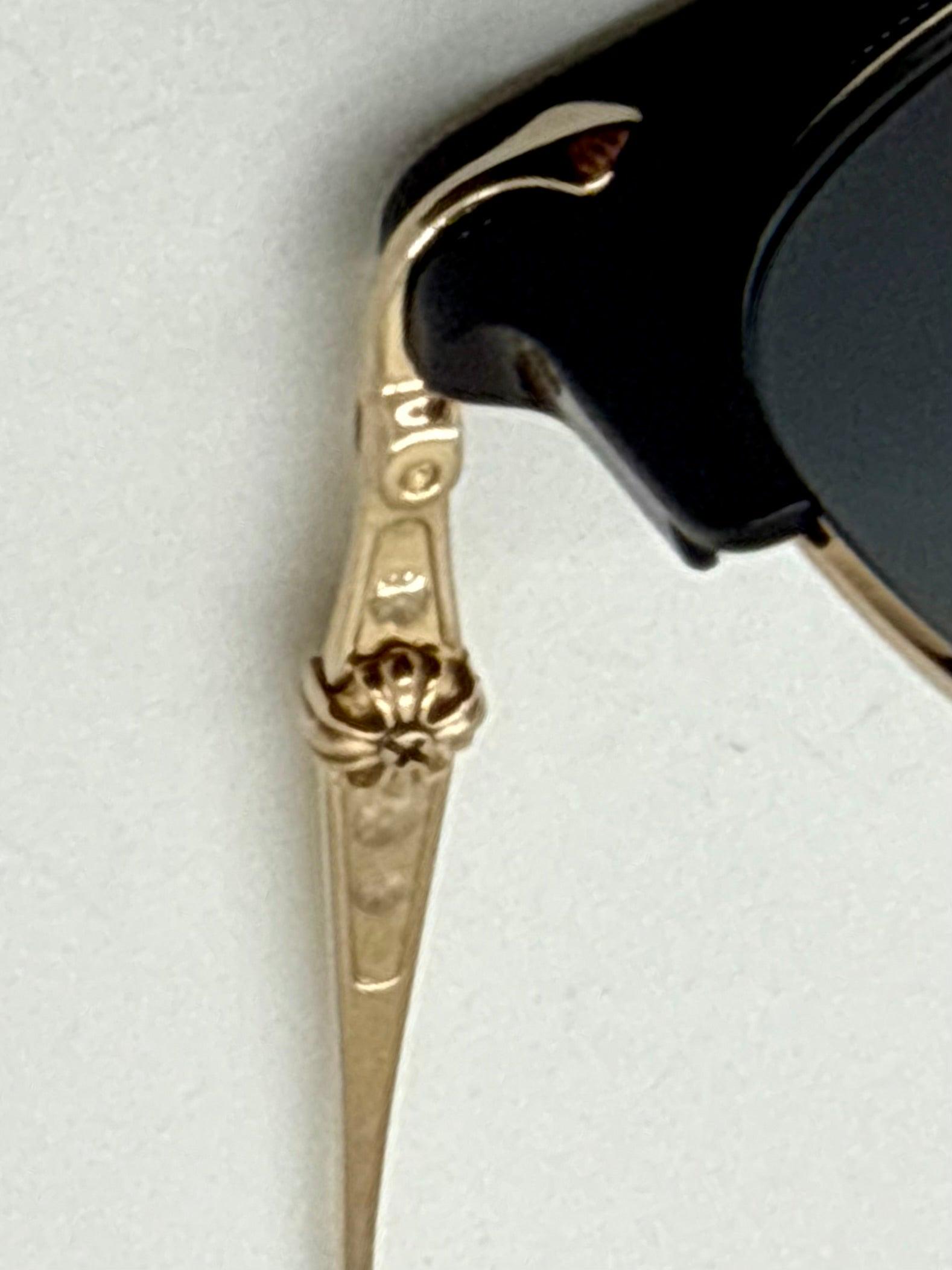 Chrome Hearts Sluntradiction - Gold Sunglasses Zeiss Lenses Japan
