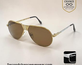Optique Marquis Corvette 18K Gp ヴィンテージ アビエーター サングラス - 新しい Zeiss 偏光カスタムレンズ
