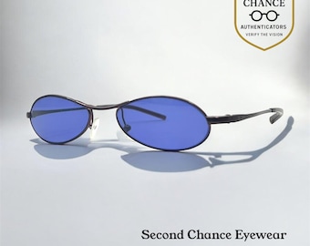 Gucci Gg 2578 625-Y2K Vintage Oval Sunglasses-new Solid Bluecustom