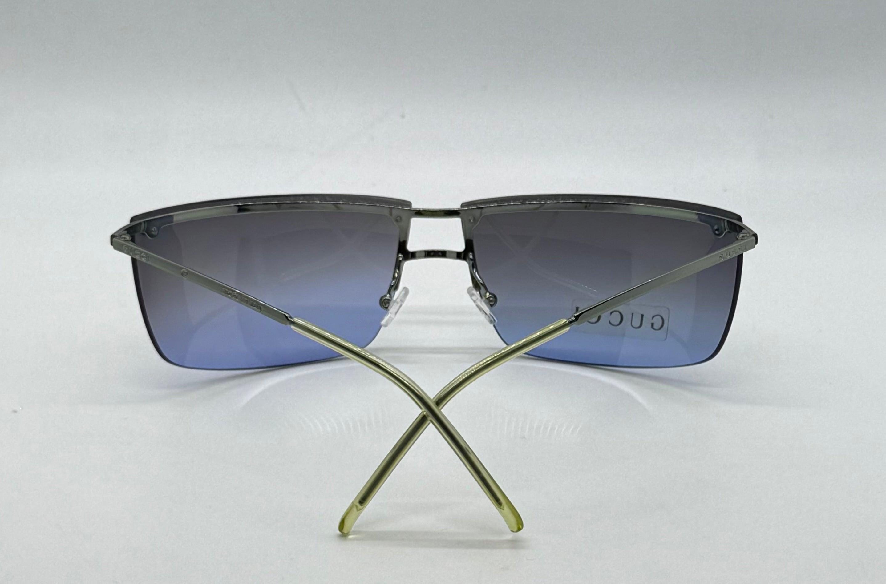 Gucci Gg2653|s L7e-vintage Y2K Shield Sunglasses-original Blue 