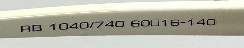 Gafas de sol vintage Roberto Delettre Rb 1040/740, talla 60-16, fabricadas en Alemania, sin usar imagen 8