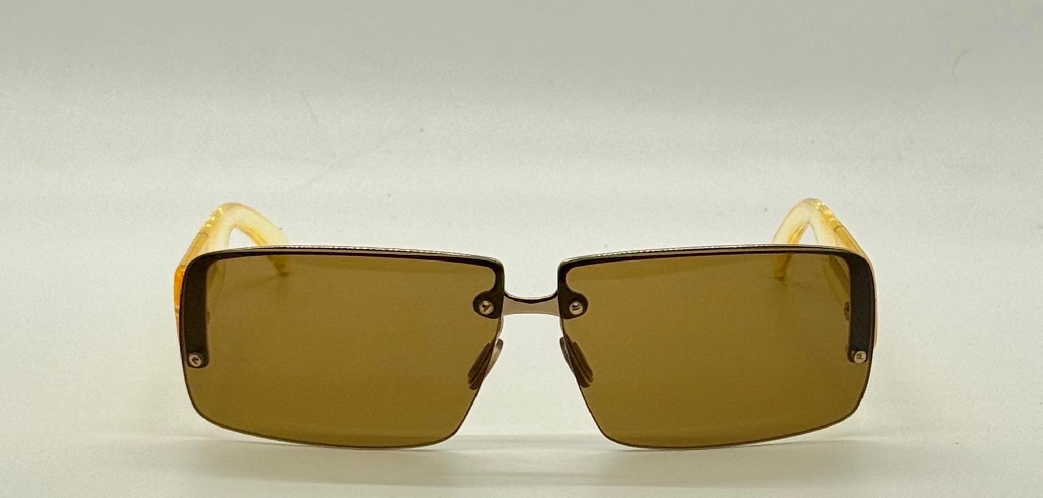 Prada SPR58B Rimless Shield sunglasses! Vintage from the 1990’s original case! Designer × Prada × Vintage 2000s Prada Sunglasses Y2K SPR  main image 4