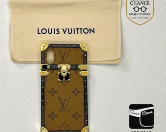 Louis Vuitton Monogram Trunk iPhone Case Classic Canvas Authentic