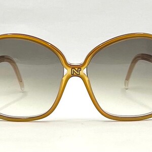 Gafas de sol vintage extragrandes Nina Ricci Paris: nuevas lentes personalizadas con degradado imagen 2