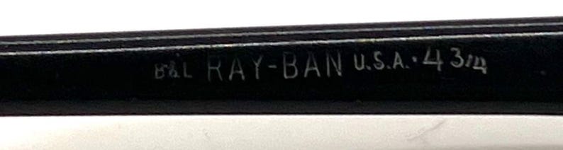 Ray-Ban B&L Usa-Vintage Rectangular Metal Sunglasses-Deadstock|Unworn image 7