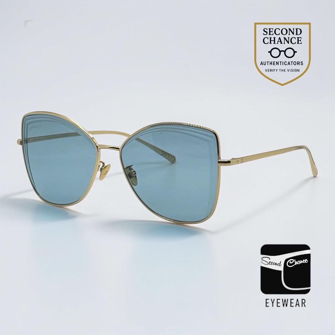Chanel 4253 C.395|80-Y2K Vintage Gold Metal Sunglasses-unworn-w