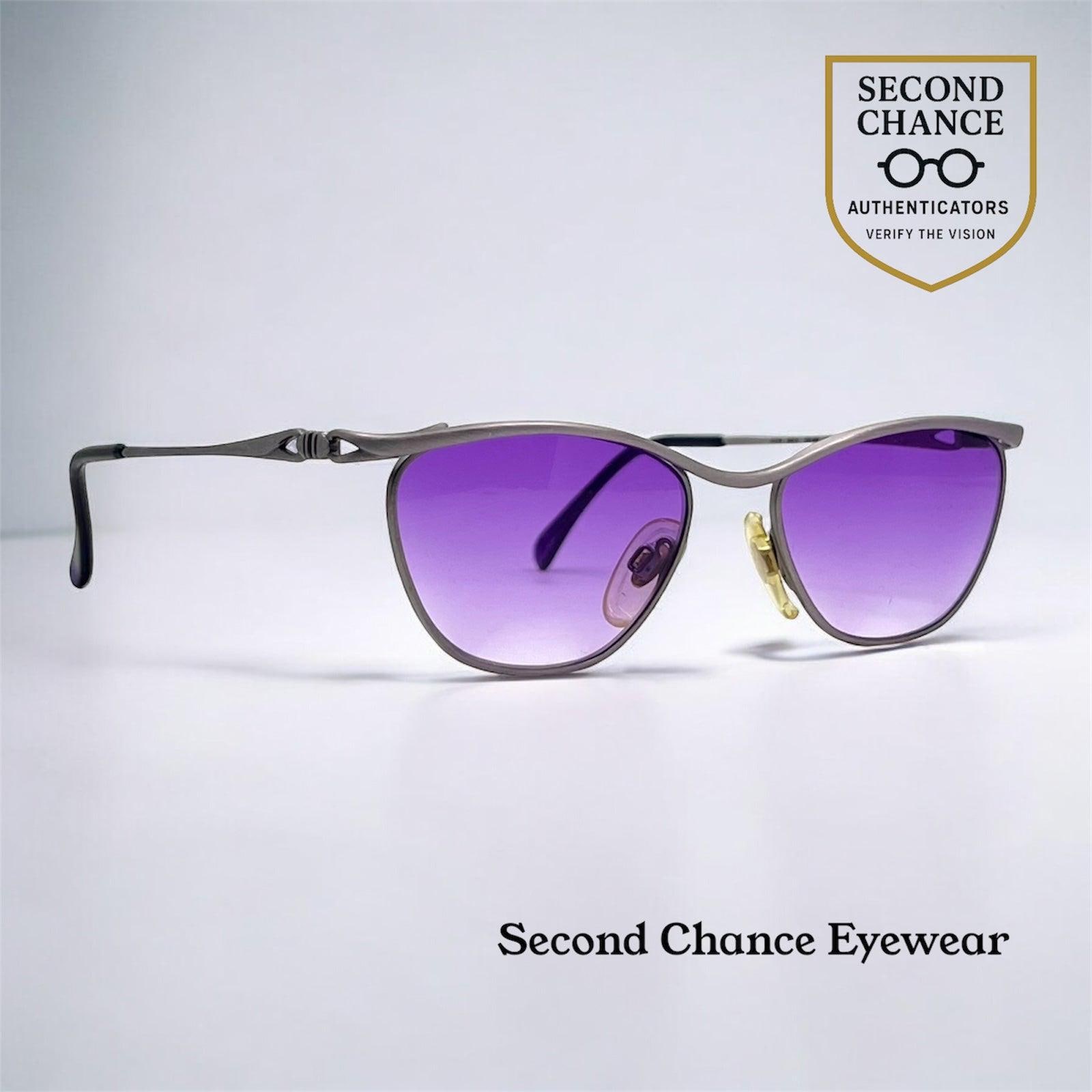 ?B.New!AUTHENTIC LES COPAINS ALLISON SUNGLASSES? LES COPAINS Vintage Sunglasses Oval Brass Gold Tortoise  main image 3