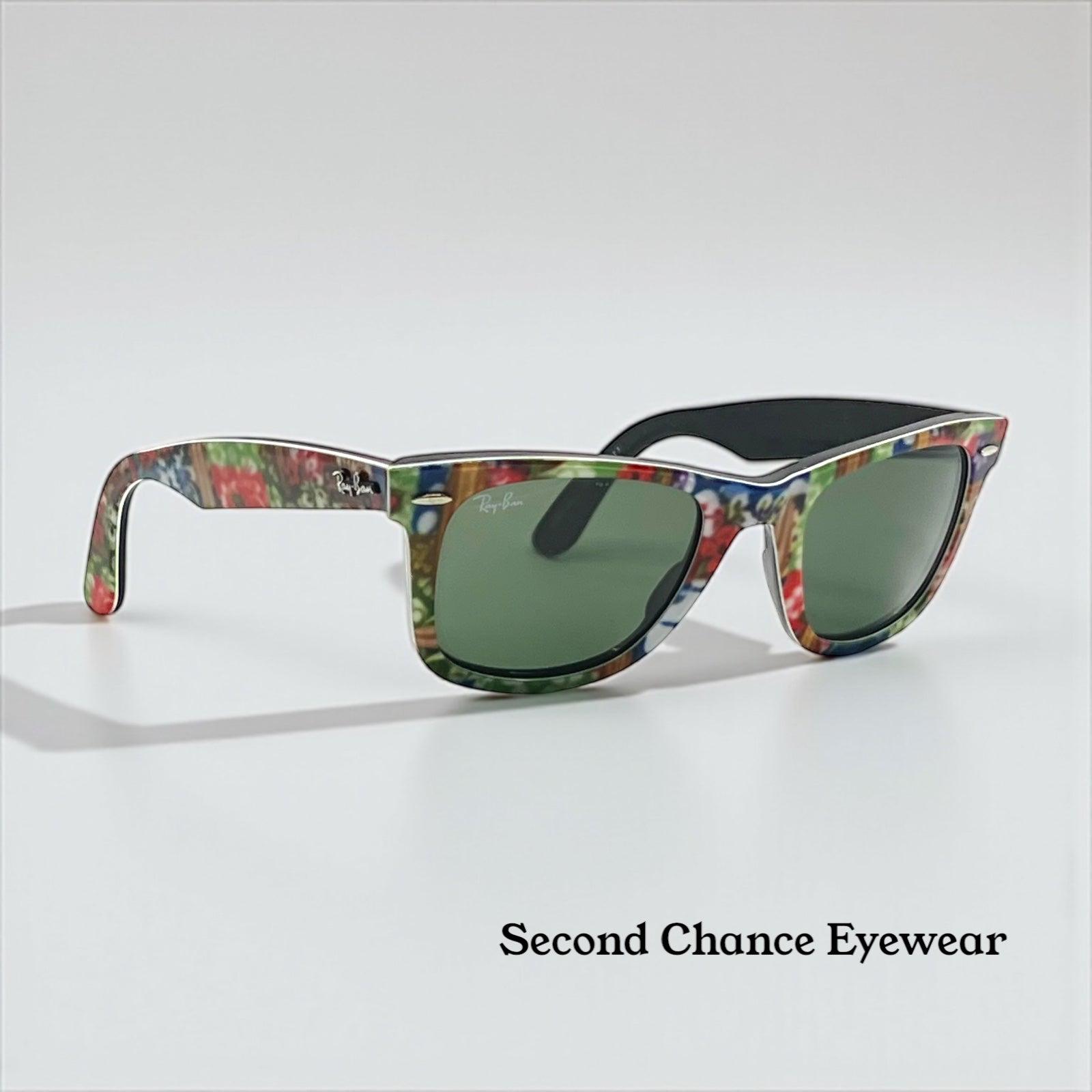 Ray-Ban Wayfarer Special Series #11 Green Sunglasses Made in Italy Wayfarer RB2140 Ray-Ban Sunglasses 68694E Transparent Green  main image 3