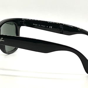 Ray-Ban Folding Wayfarer Schwarz G15 Ungetragenes Komplettset B & L Koffer RB4105 Style Italy Bild 6