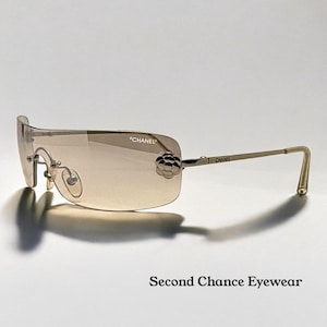 Vintage Chanel Rimless Sunglasses - Etsy display picture 3