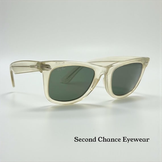 B&L Ray-ban Vintage Wayfarer 5022 Crystal Clear Sunglasses  display picture 3