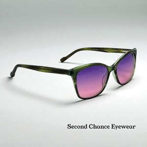 Vtg Scott Harris Europa Eyeglasses SH-858 52-16-140 Brown Lavender Cat Eye Frame Scott Harris SH-858 | Europa Eyewear main image 4