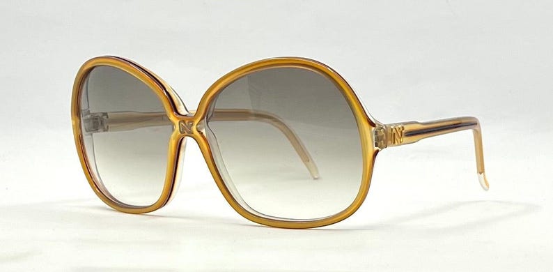 Gafas de sol vintage extragrandes Nina Ricci Paris: nuevas lentes personalizadas con degradado imagen 4