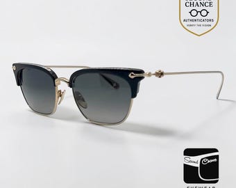 Chrome Hearts Sluntradiction - Gold Sunglasses Zeiss Lenses Japan Authentic