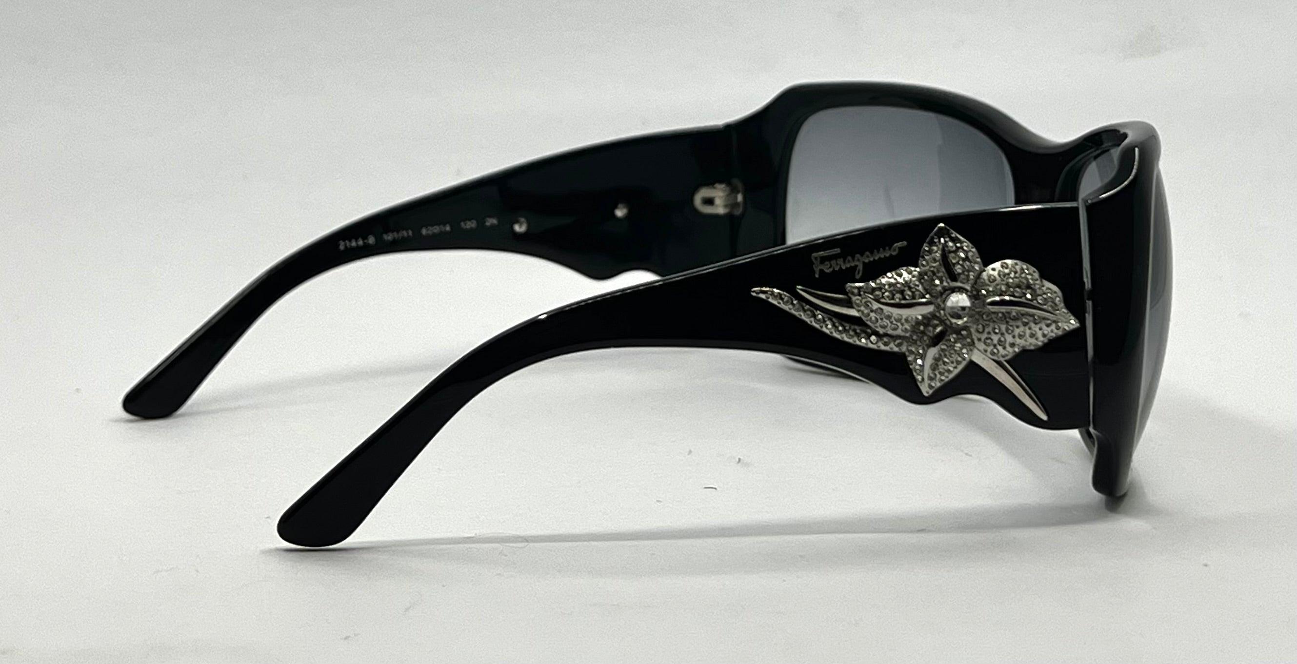 Salvatore Ferragamo 2144-B Crystal Floral Sunglasses-unworn  display picture 3