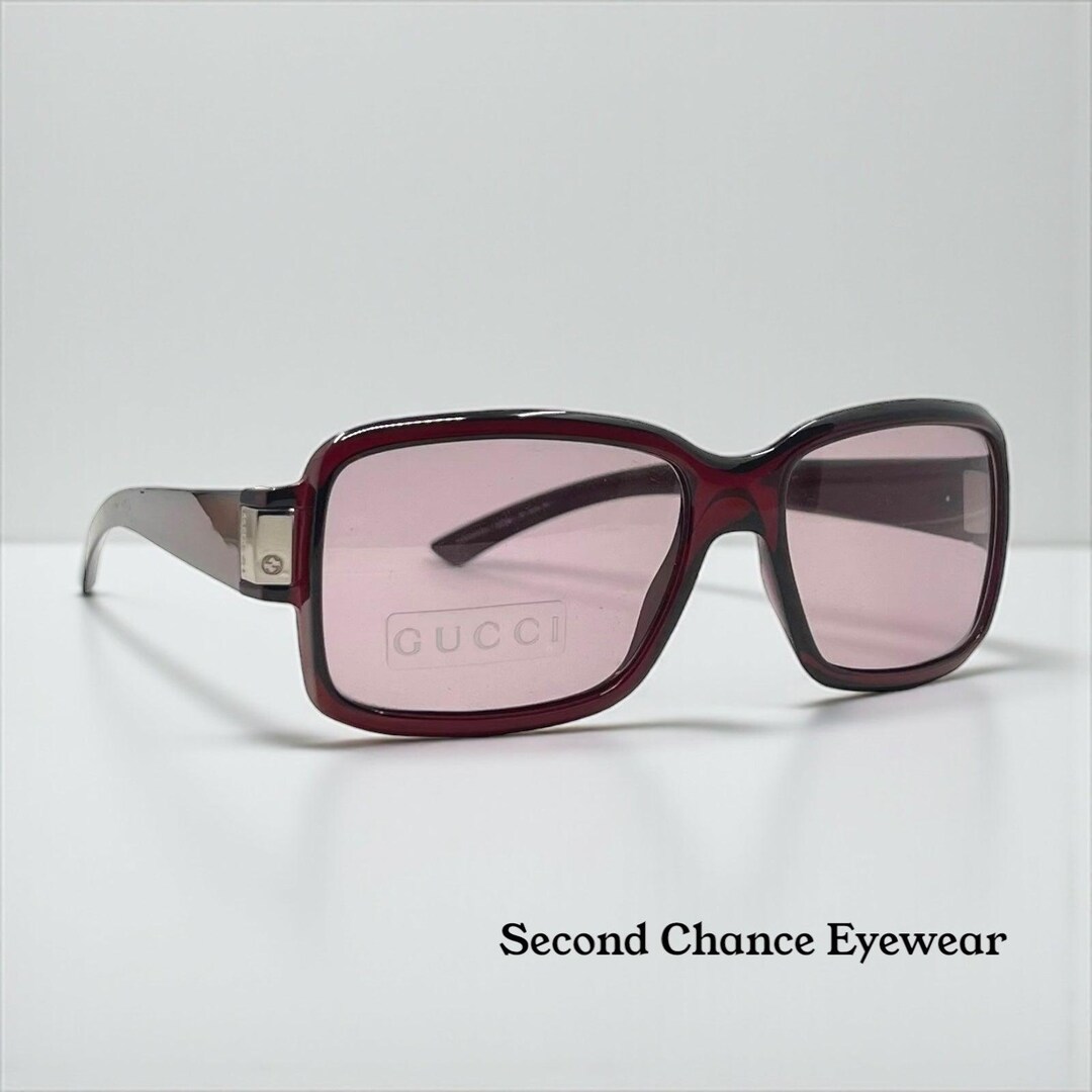 Gucci Gg1485|s 8U5 Burgundy Red Y2K Vintage Sunglasses-deadstock