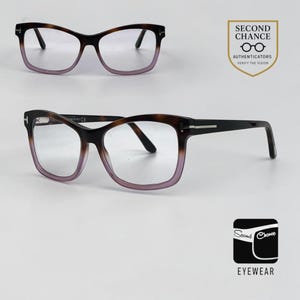 Tom Ford Tf5424 56A Rectangular Tortoise Into Pink Acetate Eyeglasses