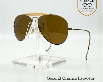 B&L Outdoorsman II 58Mm Gold Cable Temple-Vintage Aviator – Collectors Clean