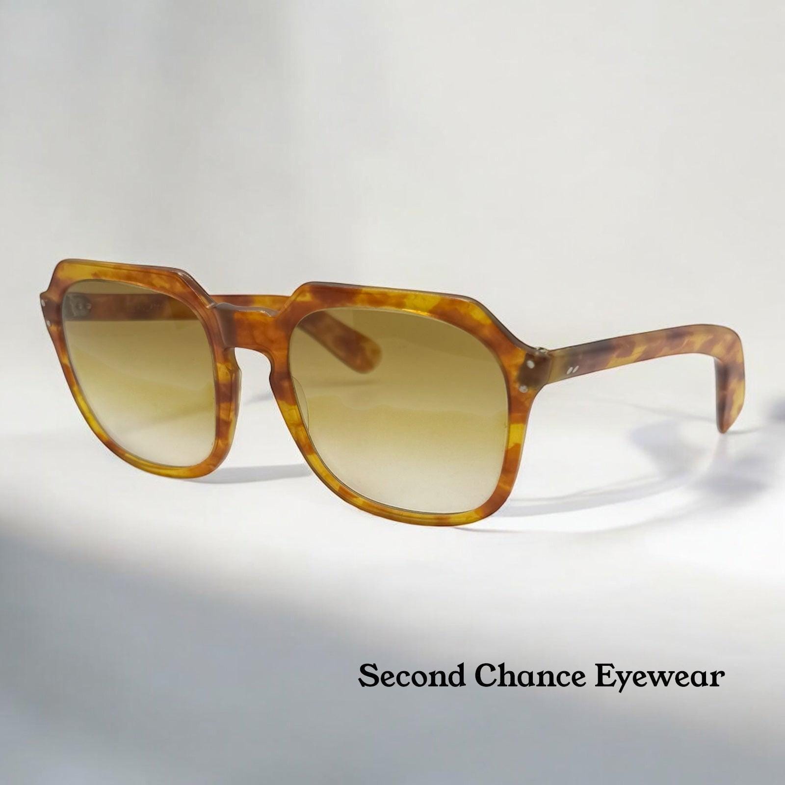 Jean Lafont Yan Vintage Sunglasses Amber Tortoise W  display picture 3