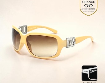 Dolce & Gabbana Dg6029-B Crystal Logo Sunglasses-Vintage Y2K-Italy