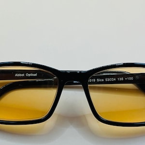 Abbot Optical Amber Lens, Blue Light Blocking Gaming & Computer Glasses-Brand New (Magnification +1.0-3.5)