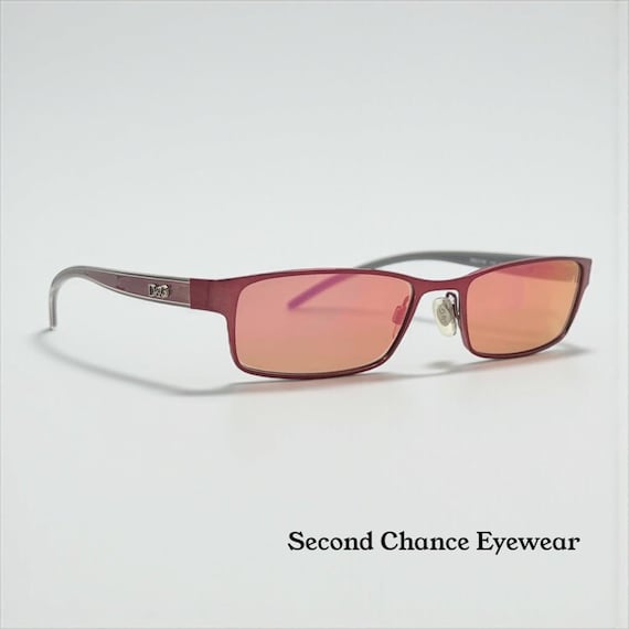 D&G 4159 Y2K Vintage Geometric Narrow Sunglasses Italy Red  display picture 1