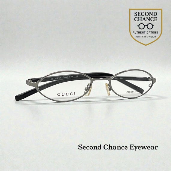 Gucci Gg 1668 B36 Oval Optical Frames-y2k Vintage-unworn-italy