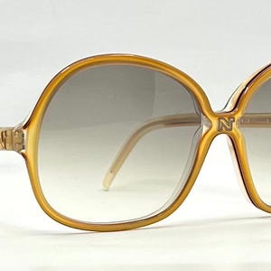 Gafas de sol vintage extragrandes Nina Ricci Paris: nuevas lentes personalizadas con degradado imagen 3