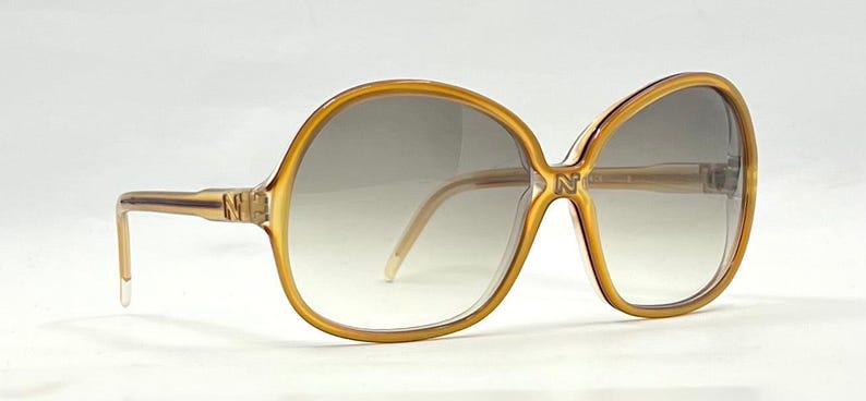Gafas de sol vintage extragrandes Nina Ricci Paris: nuevas lentes personalizadas con degradado imagen 3